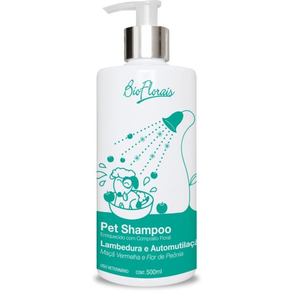 Shampoo Cães e Gatos Tratamento Lambedura e Automutilação - Bioflorais