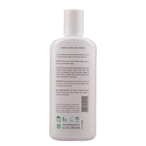 Shampoo Camomila Trigo Calêndula Cabelos Claros 240ml MultiVegetal