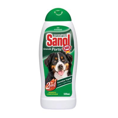 Shampoo Cão 2 em 1 Grande Porte 12x500 Sanol