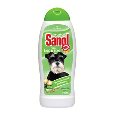 Shampoo Cão Pelo Escuro 12x500ml Sanol