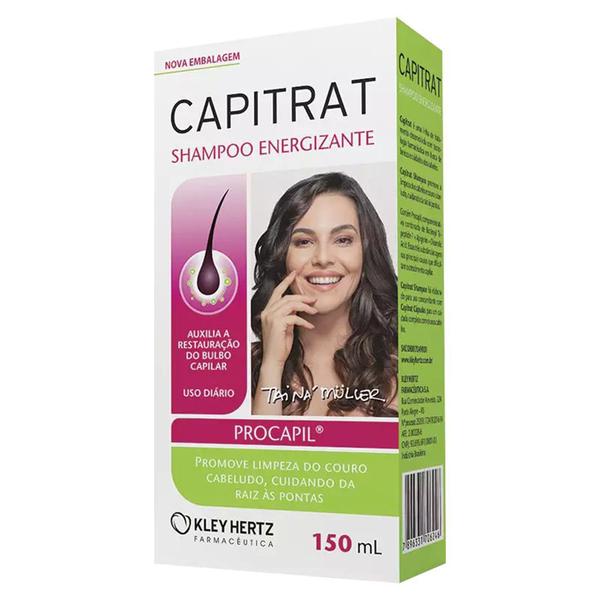 Shampoo Capitrat Promove Limpeza do Couro Cabeludo Ajuda no Crescimento Capilar Contém Procapil - Kley Hertz