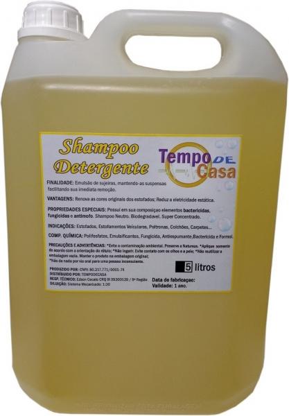 Shampoo Carpet Cleaner Especial para Lavagem de Estofados e Carpetes Galão de 5 Litros - Tempodecasa Peca Original
