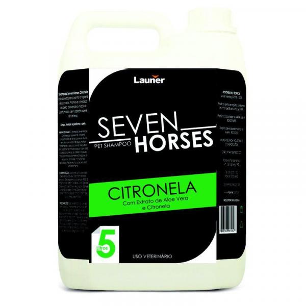 Shampoo Cavalo Citronela Seven Horse 5 L - Launer Linha Seven