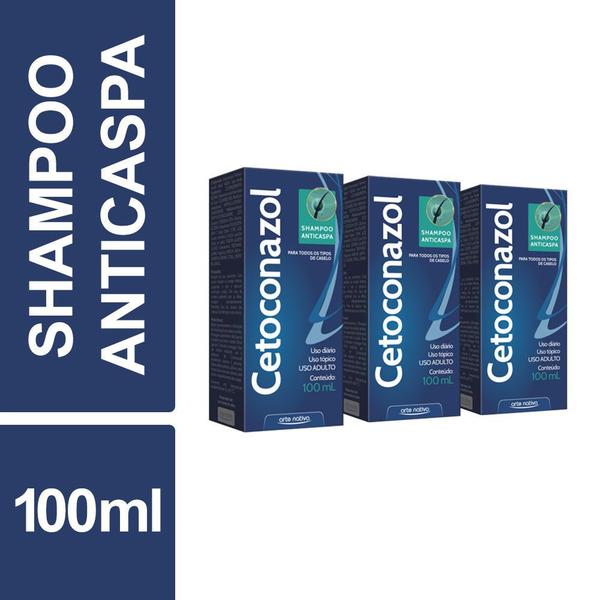 Shampoo Cetoconazol Anticaspa Arte Nativa 100ml Kit 3un - não Informada