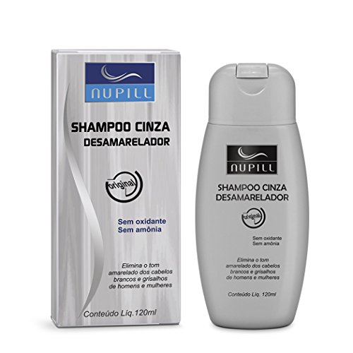 Shampoo Cinza Desamarelador Nupill 120ml, Nupill, Cinza
