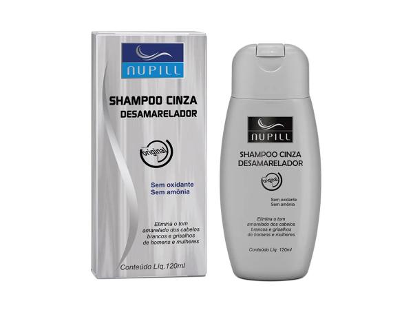 Shampoo Cinza Desamarelador NUPILL 120ml
