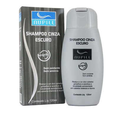 Shampoo Cinza Escuro 120ml - Nupill