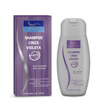Shampoo Cinza Violeta Cabelos Brancos Grisalhos E Louros 120ml - Nupill