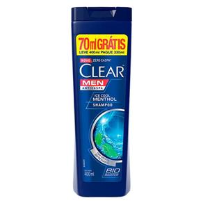 Shampoo Clear AntiCaspa Ice Cool Menthol - 330ml