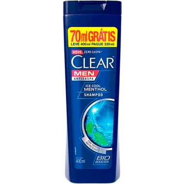 Shampoo Clear Anticaspa Ice Cool Menthol 400ml