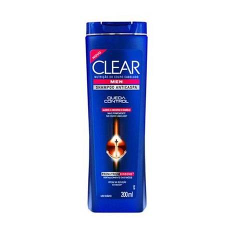 Shampoo Clear Anticaspa Queda Control - 200Ml