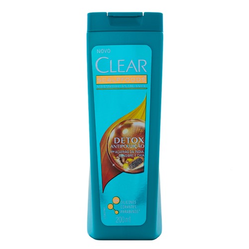 Shampoo Clear Detox Antipoluição 200ml