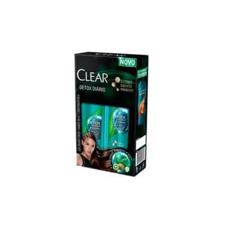 Kit Shampoo Clear Detox Diário + Condicionador 1 Unidade