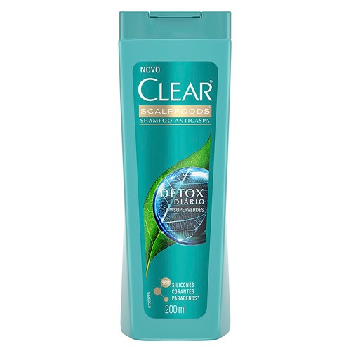 Shampoo Clear Detox Diário 200Ml