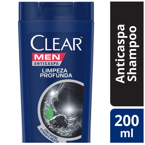 Shampoo Clear Men Limpeza Profunda 200ml