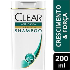 Shampoo Clear Women Anticaspa Crescimento e Força - 200ml
