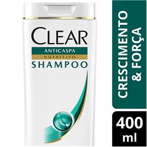 Shampoo Clear Women Anticaspa Crescimento e Forca - 400ml