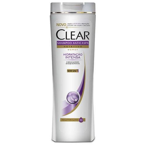 Shampoo Clear Women Anticaspa Nutritivo Hidratação Intensa