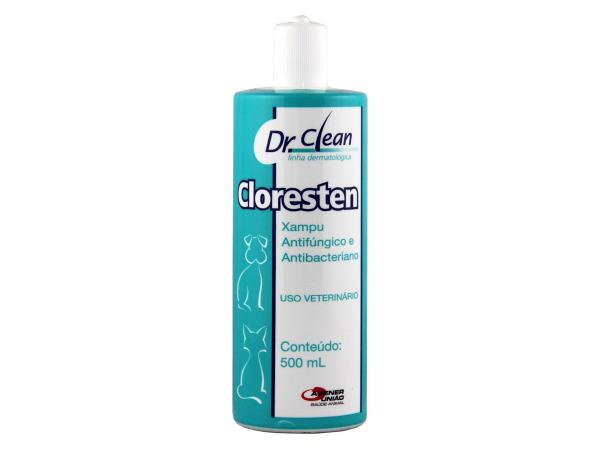 Shampoo Cloresten para Cães e Gatos Dr Clean Agener União 500ml