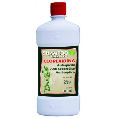 Shampoo Clorexidina Caes Gatos Condicionador 2 em 1 - 500ml