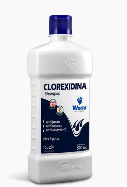 Shampoo Clorexidina Dugs Cães e Gatos 500 Ml - World