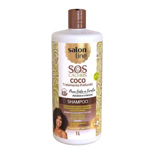 Shampoo Coco Tratam Profu SOS Cachos 1L Salon Line