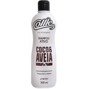 Shampoo Collie Ativo Coco e Aveia para Cães e Gatos - 500 Ml