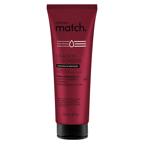 Shampoo Coloridos Match 250Ml - o Boticario