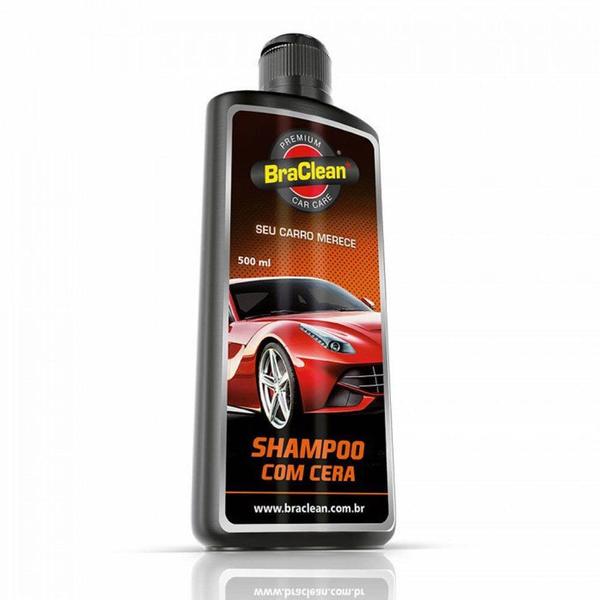 Shampoo com Cera Automotivo 500ml Braclean