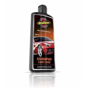 Shampoo com Cera Automotivo Braclean 500Ml