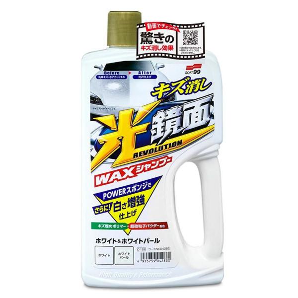 Shampoo com Cera Preenchedor de Riscos para Cores Claras White Gloss 700ml Soft99