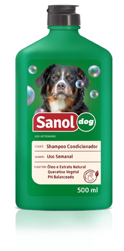 Shampoo com Condicionador para Cachorro Sanol 2 em 1 500ml