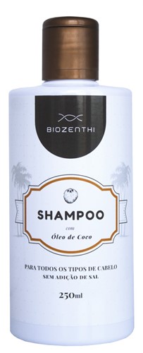 Shampoo com Óleo de Coco 250ml - Biozenthi
