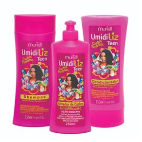 Shampoo + Cond + Ativador Umidiliz Teen Muriel