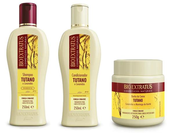 Shampoo Cond Máscara Tutano e Ceramidas Bio Extratus 250ml