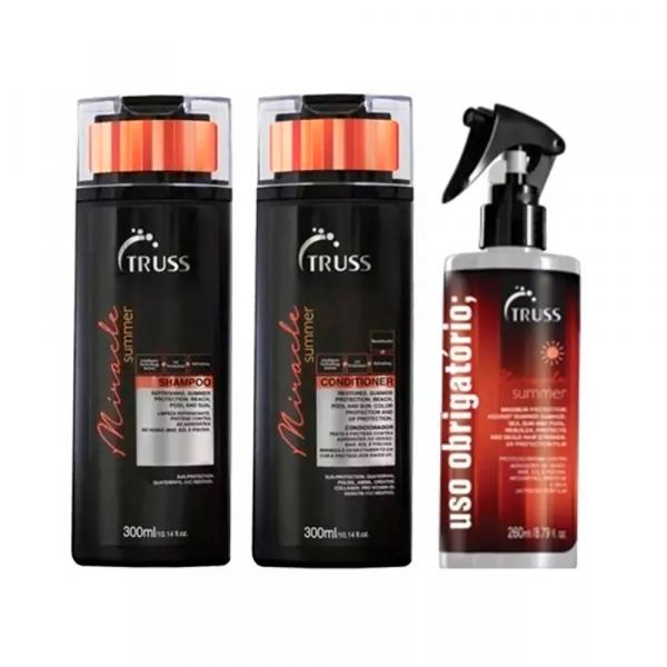 Shampoo + Cond + Uso Obrigatório Truss Miracle Summer