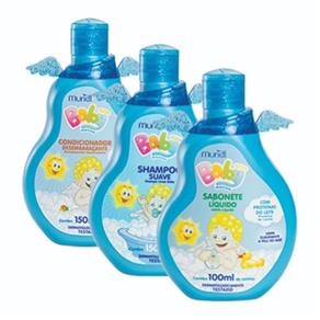 Shampoo + Condicionador 150ml + Sabonete 100ml Baby Menino Muriel