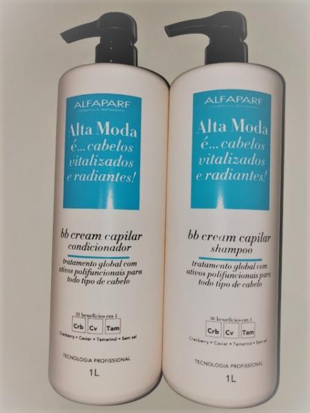 Shampoo + Condicionador Alfaparf ALTA MODA BB Cream 1 Litro Cada - Todo Tipo de Cabelo - Total 2 Litros