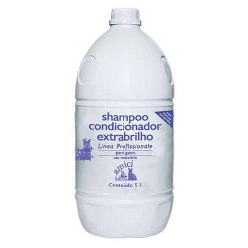 Shampoo Condicionador Amici Profissionale Extra Brilho para Gatos - 5 Litros