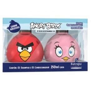 Shampoo + Condicionador Angry Birds 250ml + Adesivo
