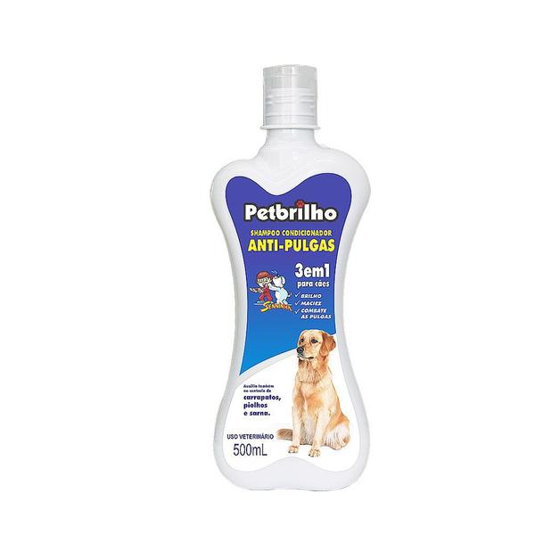 Shampoo Condicionador Anti-pulgas para Cães 3 em 1 Petbrilho 500ml