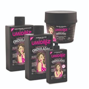 Shampoo + Condicionador + Ativador + Mascara 300g Onduladas Kit Muriel