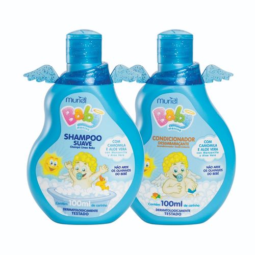 Shampoo + Condicionador Baby Kit Menino 100ml Muriel