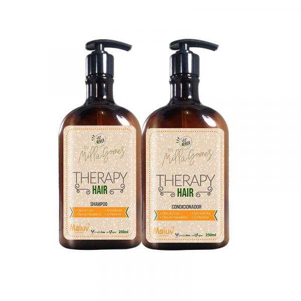 Shampoo + Condicionador By Milla Gomes Vegano Therapy Hair 250ml - Maluv Cosmetics