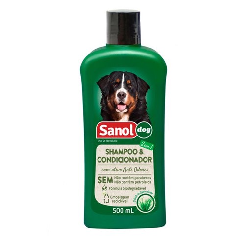 Shampoo Condicionador Cao Sanol 500ml