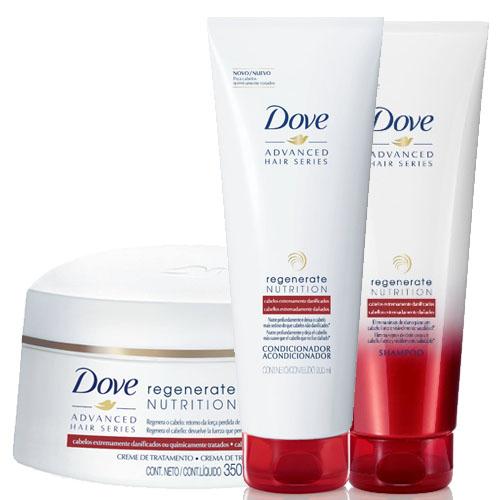 Shampoo + Condicionador + Creme de Tratamento Dove Regenerate Nutrition - Dove