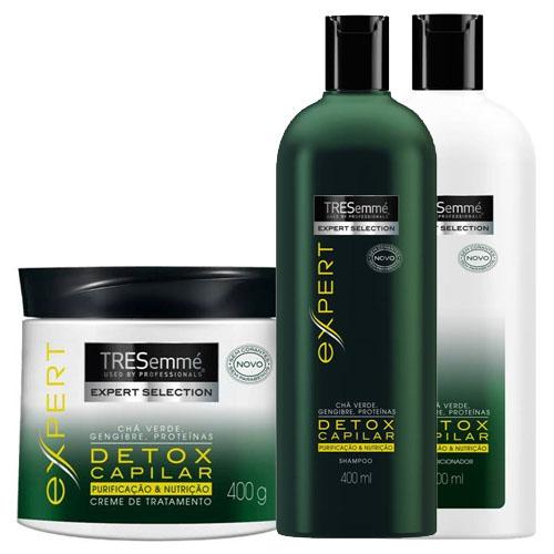 Shampoo + Condicionador + Creme de Tratamento Tresemme Detox