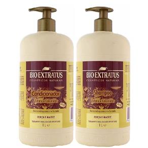 Shampoo & Condicionador de Tutano e Ceramidas Bio Extratus – 1 Litro