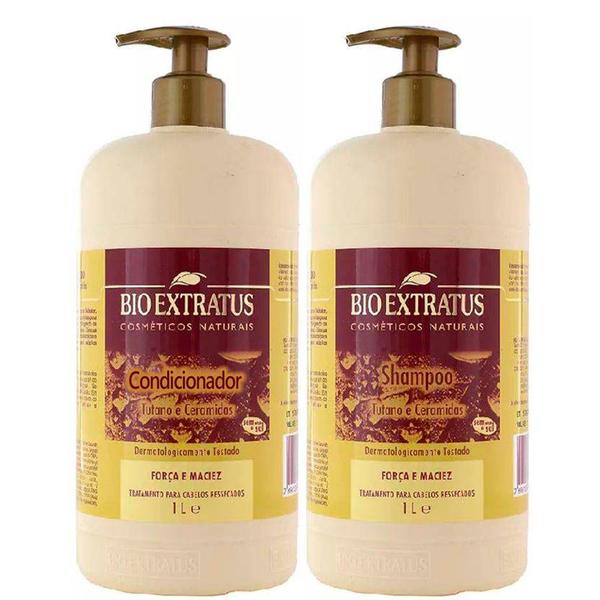 Shampoo & Condicionador de Tutano e Ceramidas Bio Extratus 1 Litro