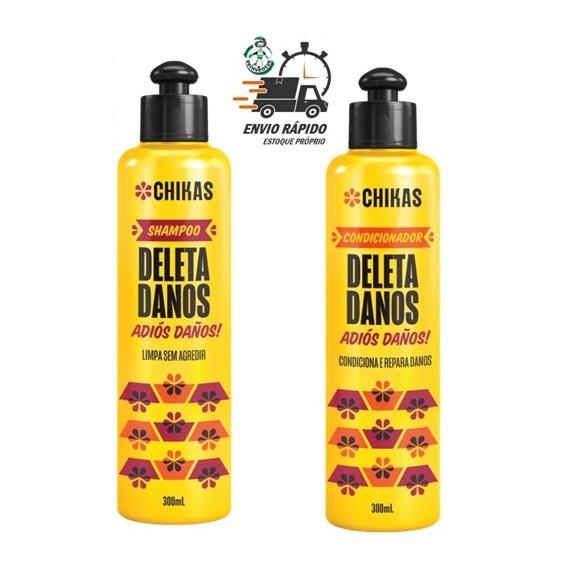 Shampoo Condicionador Deleta Danos Chikas 300ml Reconstrução - Bio Extratus
